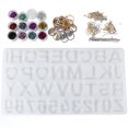 thumbnail image 3 of Harhinhe Number Alphabet Silicone Mold Key Ring Keychains Pendants Jewelry DIY Tool Set 83058, 3 of 7