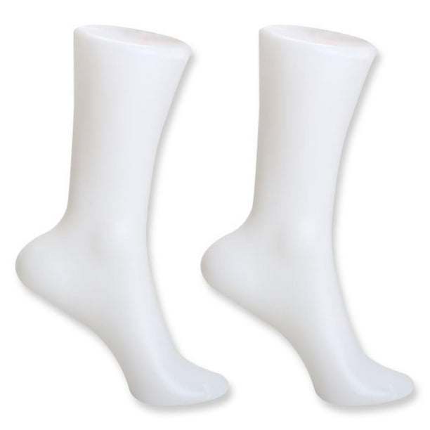 2 uds. Molde de calcetín para pies, calcetines cortos blancos multiusos, accesorios de modelo, suministros de bricolaje para el hogar Ehuebsd Para estrenar