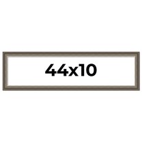 44x10 Frame Brown Solid Wood Picture Frame | 1.75 Inch Moulding Width | Austin Frame Complete with