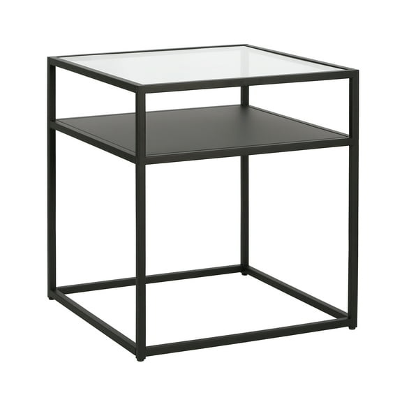 Evelyn&Zoe Ada 20" Wide Square Side Table, Blackened Bronze