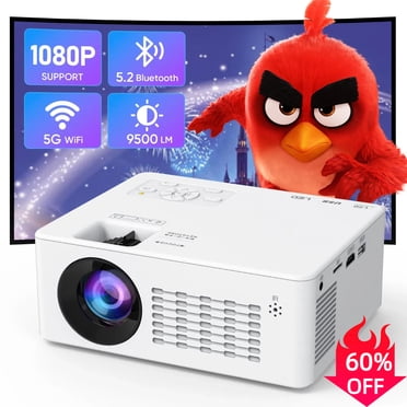 WiFi Bluetooth Projector, Full HD 1080P, 10000L, Wireless Screen ...