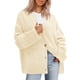 thumbnail image 1 of Suéter Cardigan PRETTYGARDEN Mujer 2025 Tejido Grueso Beige, 1 of 8