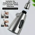 thumbnail image 5 of Kitchen pull-out faucet nozzle, retractable shower head, interchangeable head, dishwashing sink, pressurized anti splash water accessories, 5 of 10