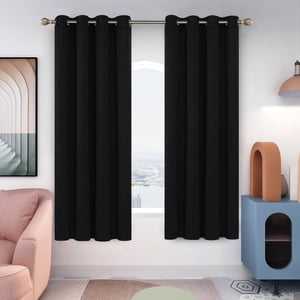 Deconovo Black Out Curtains, 2 Panels 52x63 Grommet