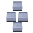 thumbnail image 1 of WREESH Rehausseur de Pied de Lit Meuble Universel Carré Tapis Rehausseur base Réfrigérateur 4 Pcs, 1 of 2