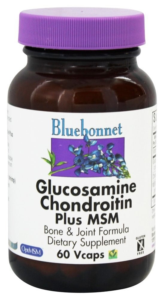Bluebonnet Glucosamine Chondroitin Plus MSM, 60 Ct