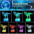 thumbnail image 3 of YSTIAN Dinosaur Night Light，3D Led Light 16 Colors Changing with Remote，USB Operated Small Decorative Lamp Gadget, Dinosaur Toys for Kids 5-7，Christmas Birthday Gifts for Adults Teens Boys Girls, 3 of 7
