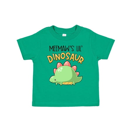 

Inktastic Meemaw s Lil Dinosaur with Cute Stegosaurus Gift Toddler Boy or Toddler Girl T-Shirt