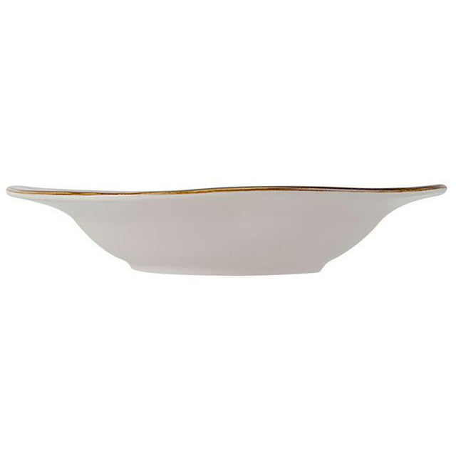 Tuxton GGM-062 9 oz Geode Mushroom Rim Soup Bowl, Brown