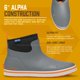 thumbnail image 5 of Deck Boots LaCrosse 6 Alpha de goma impermeable para hombre gris/naranja, 5 of 6