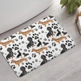 thumbnail image 2 of Dachshund Footprint Bathroom Rugs Mat,Non Slip Microfiber Bathroom Rug,Rubber Backing,Soft Bathroom Mats for Bathroom Floor,Tub and Shower,17x27in(43x68cm), 2 of 5