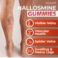 thumbnail image 5 of Hallosmine Gummies Circulation & Vein Support, 30 Chewable Gummies with Diosmin, Horse Chesnut, Hesperidin, Beet Root & Gotu Kola, 30 Servings, 5 of 9