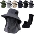 thumbnail image 1 of UV Protection Outdoor Fisherman's Hat, Spring/Summer Fisherman's Hat Detachable Outdoor Sun-Protective Face Covering(B), 1 of 6