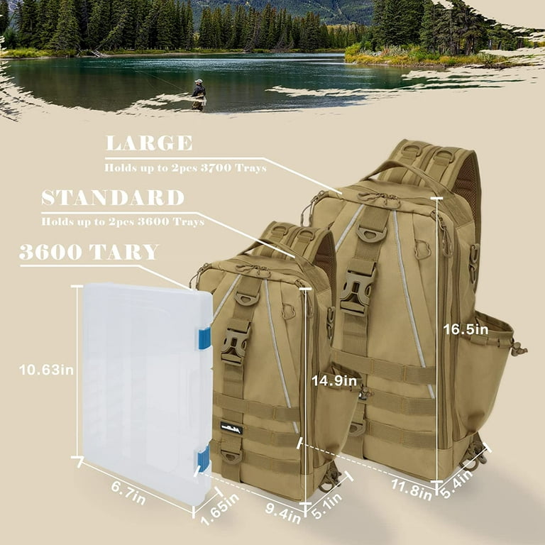 Fishing Tackle Bag,Ultralight Water-Resistant Outdoor Shoulder