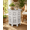 White Antique, variant on The Wooden Town Handcrafted Solid Wood End Table, Accent Side Table for Living Room, Bedroom & Entryway, White Antique Finish, 18" x 18"
