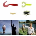 thumbnail image 3 of Kit de señuelos para pesca lunar, 120 piezas: spinnerbaits, gusanos de plástico, pececillos, poppers, señuelos, anzuelos de pesca blandos, kit de cebo de pesca portátil con caja, 3 of 5