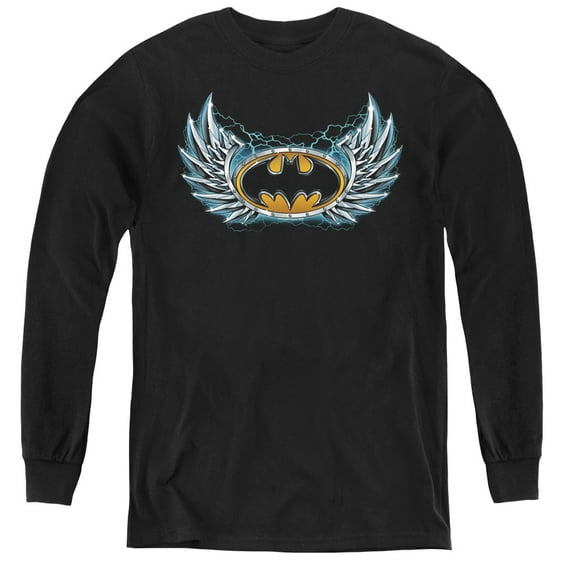 Batman - Steel Wings Logo - Youth Long Sleeve Shirt - Medium