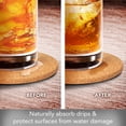 thumbnail image 4 of Thirstystone 6-Pack Thick Cork Coasters in Black Coaster Holder, 4 of 5