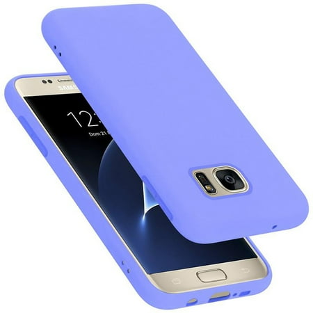 Cadorabo Case for Samsung Galaxy S7 Cover in LIQUID LIGHT PURPLE TPU Silicone Protection