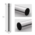 thumbnail image 2 of 4 Pcs 2.36x14.17 inch Stove Pipe Versatile Stainless Steel Flue Chimney Extension Camping Stove Chimney Pipes Compatible with Various Pipes, 2 of 5