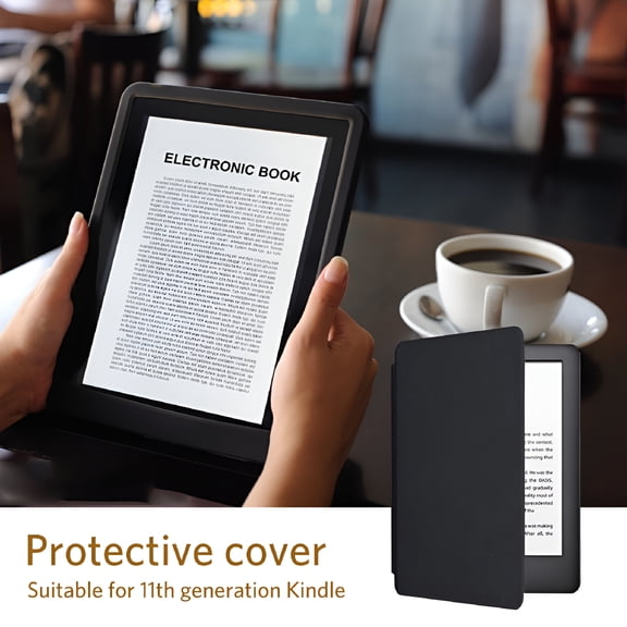 GJX Protective Folding Shell for Kindle Gen 11 PU PC Cover Replacement Case