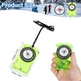 thumbnail image 2 of Uxcell Orienteering Compass, Navigation Hiking Compasses for Map Reading Survival Outdoor Exploring Green, 2 of 7