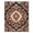 Black, Pattern 13, variant on ODIKA 4' x 6' Machine Washable Non-Slip Area Rug, antique floral High Traffic Rug, Ivory, 975757