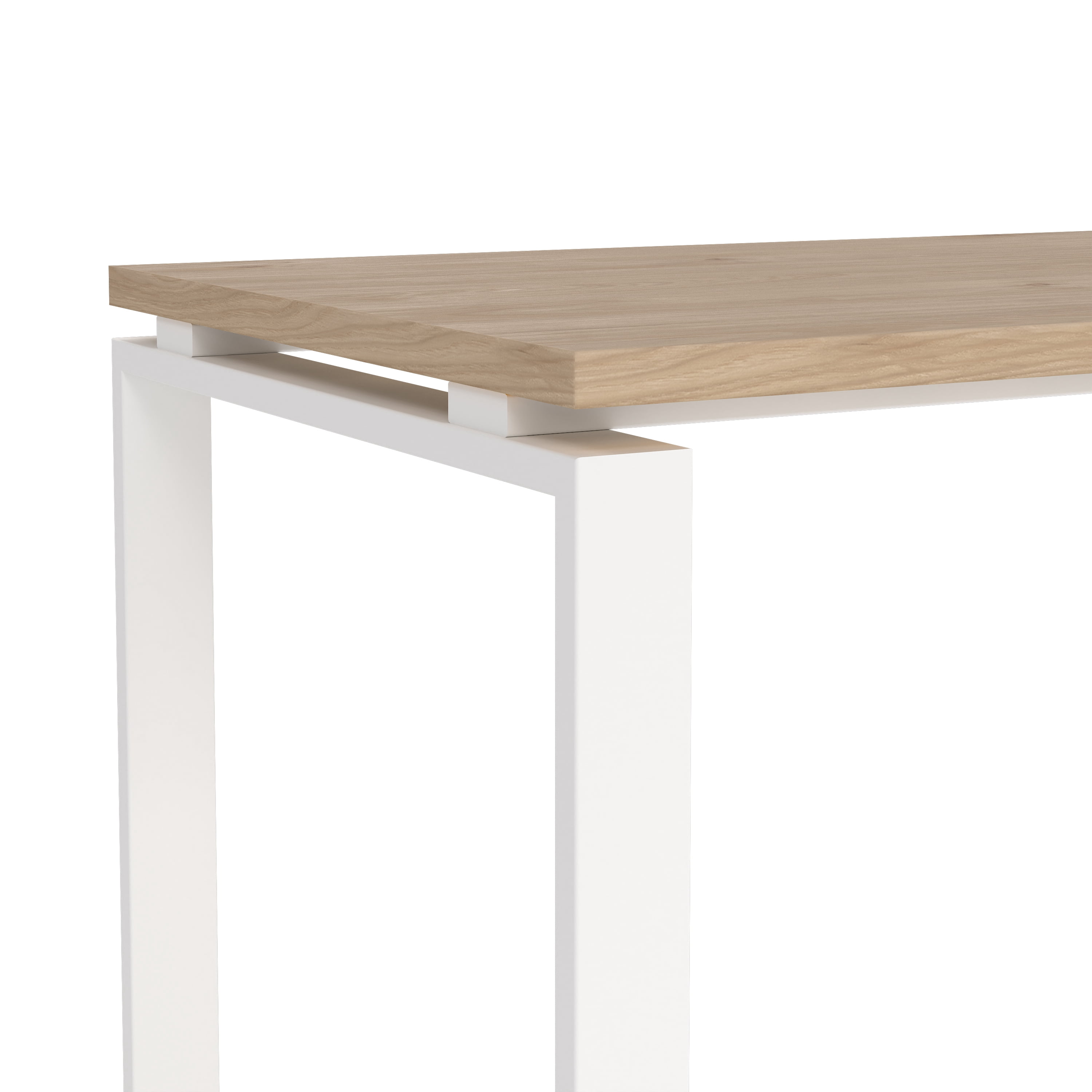 Tvilum Sign 2-Piece Home Office Set with Desk and Mobile Storage, Jackson Hickory and White