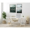 thumbnail image 6 of Kate and Laurel Sylvie Evergreen Reflections in Fog Framed Canvas Wall Art Set by Emiko and Mark Franzen of F2Images, 3 Piece Set Gray, Natural Mountain Tree Landscape Art for Wall Decor, 6 of 6