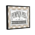 thumbnail image 4 of Stupell Industries Pumpkin Pies Baked Fresh Seasonal Tartan Sign Graphic Art Metallic Gold Floating Framed Canvas Print Wall Art, Design by Lettered and Lined, 4 of 5