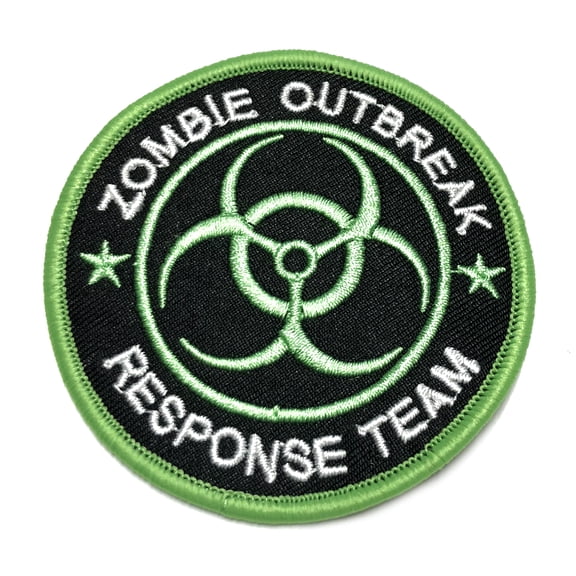 Zombie Outbreak Response Team Green Embroidered Patch Iron/Sew-On Applique