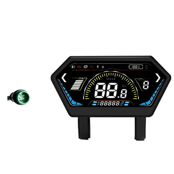 UKS6 Electric Scooter LCD Meter Color Screen 24V-72V Electric Bicycle Dashboard E-Bike Smart Display Waterproof 5PIN
