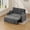Gray, variant on Jopath 3 in 1 Convertible Sofa Bed,Sleeper Sofa with Pull Out Bed,Loveseat Couch with Adjsutable Backrest for Living Room,Apartment,Black