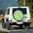 thumbnail image 2 of Yuyamidu Green Leaf Spare Tire Cover for Trailers RV Wheel Covers Music Note Spare Wheel Tire Cover for RV SUV Truck Travel Trailer, St. Patrick's Day, 2 of 5