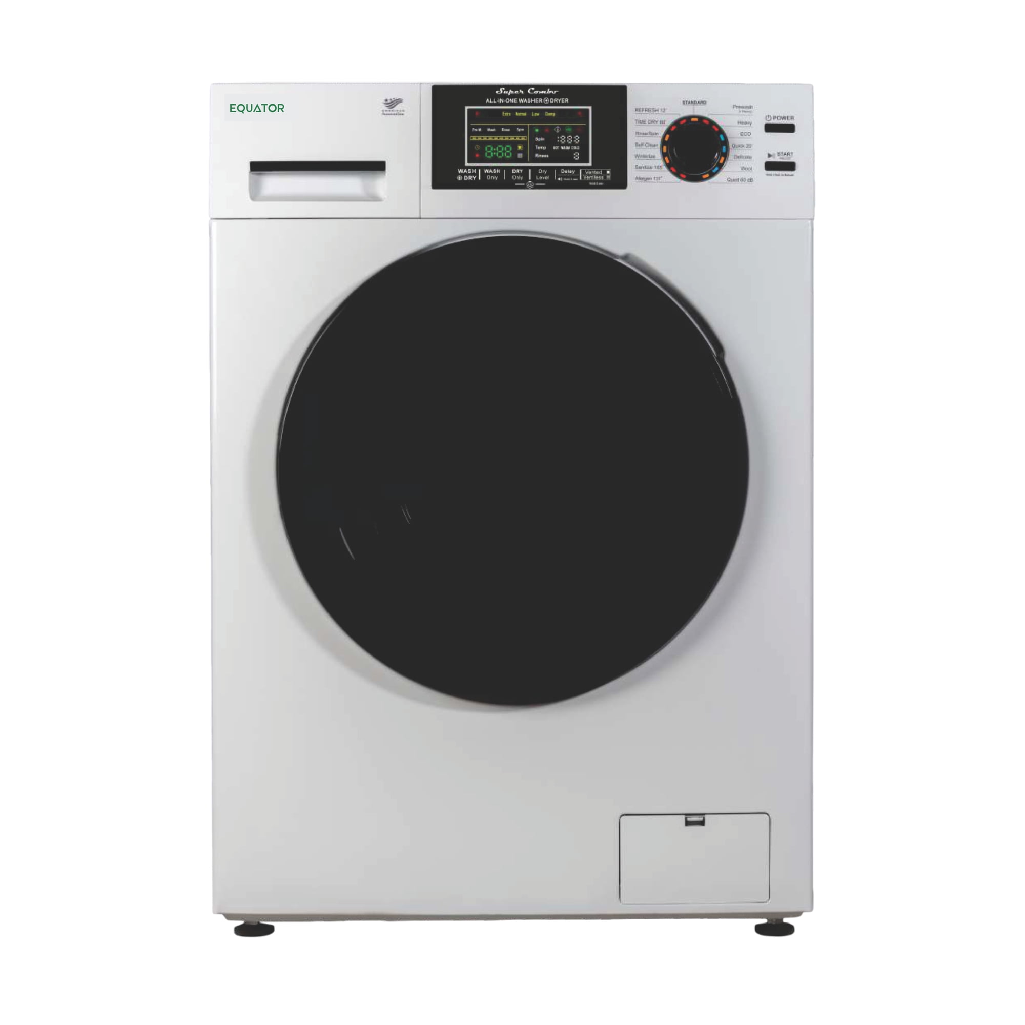 Equator Max All-in-One VENTED/VENTLESS Washer-Dryer 2.5 cf / 26 lbs 1400RPM 110V