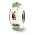 thumbnail image 2 of Reflection Beads Sterling Silver Hand Painted Snails & Grapes Fenton Glass Charm, 2 of 6