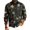 Gold, variant on Wutalume Men's V-Neck Christmas Print Sweater, Long Sleeve Ribbed Knit Pullover, Cozy Stretch Top for Holiday Parties, Casual Comfort and Layering,Army Green L