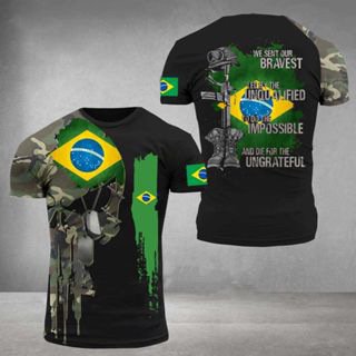 t-shirt à Imprimé Drapeau Français 3d, Procédé flexible, Style de Rue, Manches Courtes, Haut pour Homme