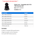 thumbnail image 2 of Clutch Lever - Compatible with 1978 - 1989 Chevy G20 1979 1980 1981 1982 1983 1984 1985 1986 1987 1988, 2 of 2