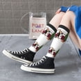 thumbnail image 5 of Goofa Vintage Buffalo Plaid Christmas Camper Pattern Adult Stockings, Color-Block Knee High Socks, Comfortable and Breathable, Soft and Stretchable, Sports, and Decoration, 5 of 6