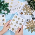 thumbnail image 3 of 1set 300Pcs Gold Snowflake Stickers Mini Christmas Decals Bulk Plastic Self Adhesive Holiday Xmas Snowflakes Labels Decal Sticker for DIY Crafts Party Envelopes Greeting Cards Scrapbooking Decor, 3 of 5