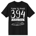 thumbnail image 7 of Harry Potter Turn to Page 394 Men's Black T-shirt-Large, 7 of 7