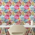 thumbnail image 3 of Ambesonne Colorful Peel & Stick Wallpaper for Home, Scribbled Circles Motifs, 13"x100", Multicolor, 3 of 6