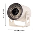 thumbnail image 3 of Digital Display Desktop Turbine Fan, Adjustable Wind Speed Portable Cooling Fan for Home And Office Daily Heat Relief, 3 of 9