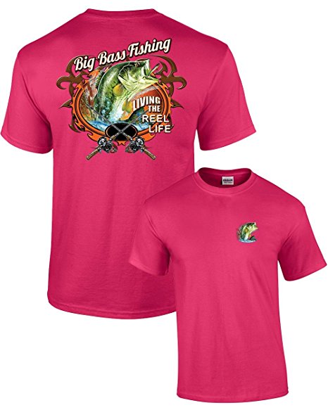 Big Bass Fishing T-shirt Fisherman Outdoors Fish Boating Sporting Sport - Picture 19 of 74
