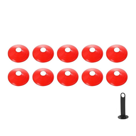 10Pcs Agility Football Cones w/Holder, Agility Football Cones Replacement