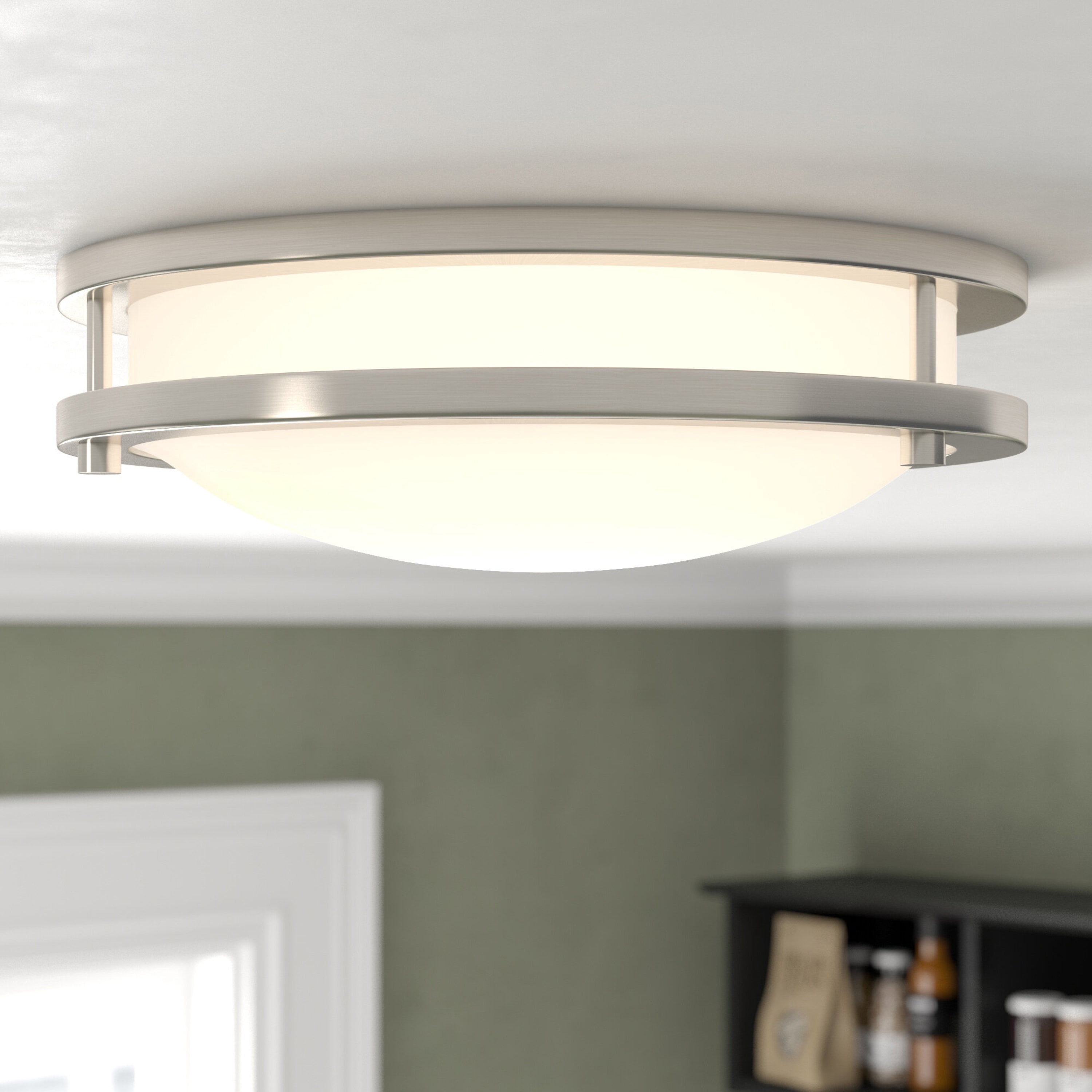 Brilli Wellness Lighting Get in Sync Cool White to Warm White Circadian Wellness LED Flush Mount Ceiling Light