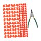 thumbnail image 3 of 60pcs Peepers sin piñes anteojos anti - con alicates dispositivos agrícolas ofrece herramienta anti -glasses para pollos, 3 of 9