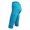 Sky Blue, variant on Swuxness Women Yoga Casual Leggings Capris Pants Solid Color Elastic Waist Breathable Wear