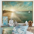 thumbnail image 2 of Designart ' Coastal Pastel Horizon ' Nautical & Coastal Framed Canvas, 2 of 3